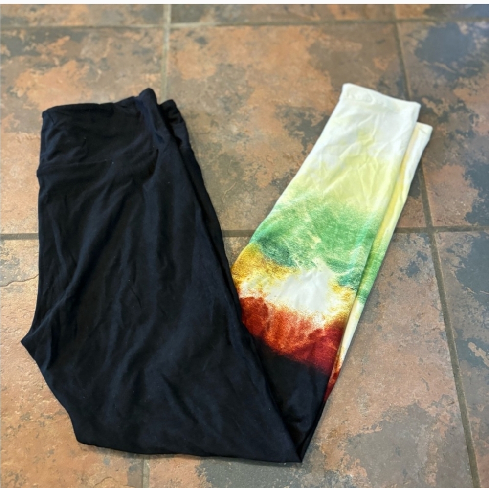 Lularoe leggings One Size Tiedye Dipped new